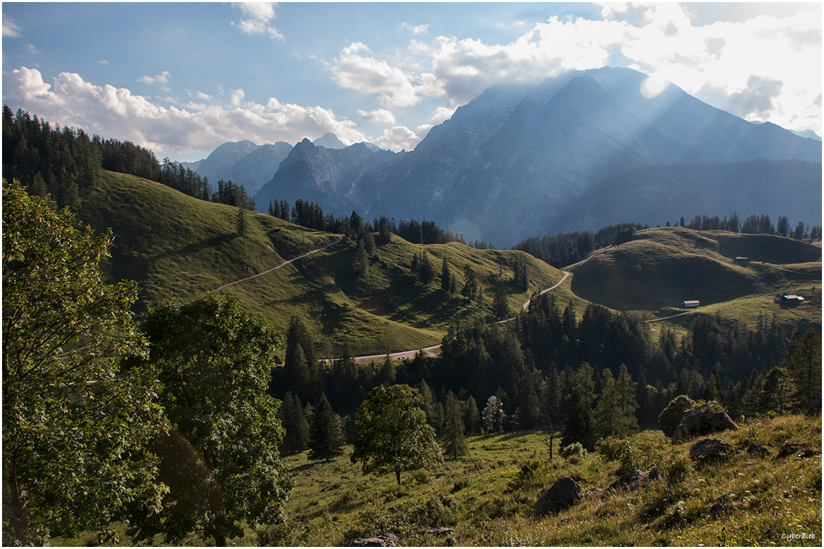 Abendsonne bei der Königsbachalm