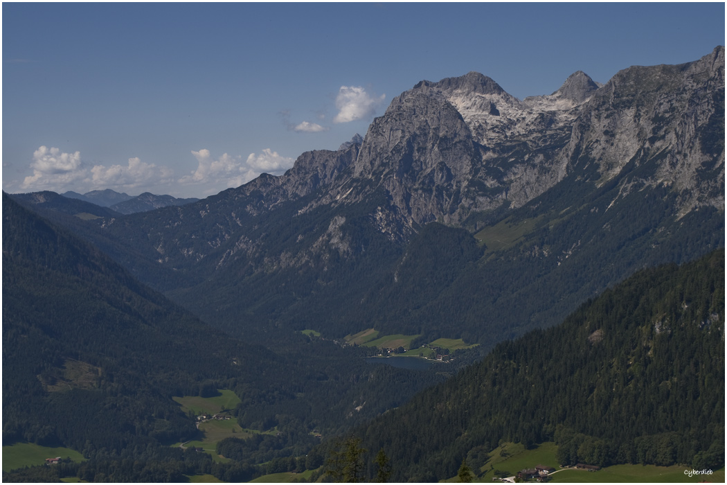 Blick vom Hirschkaser zum Hintersee