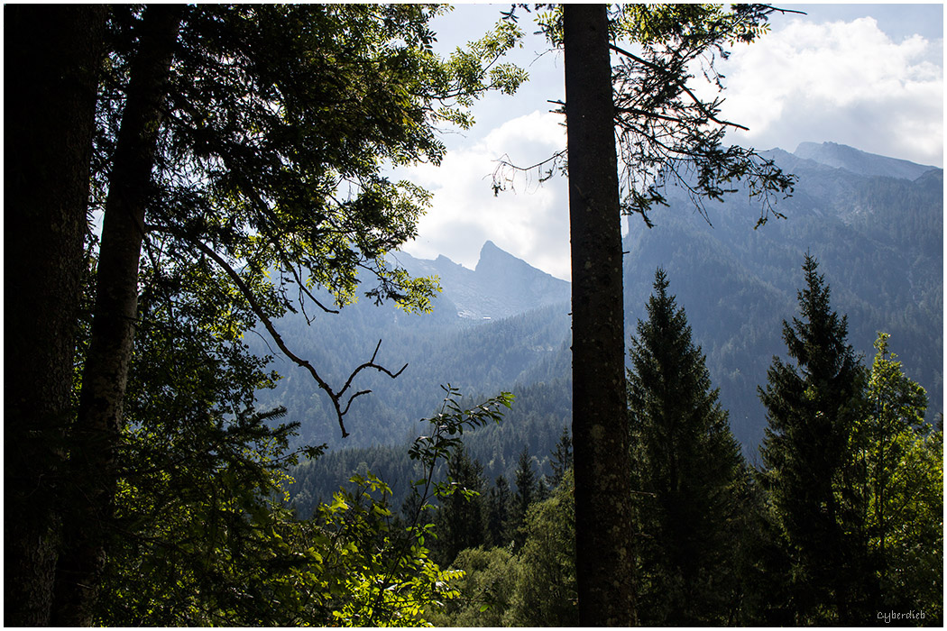 Blick vom Hintersee zur Blaueishütte