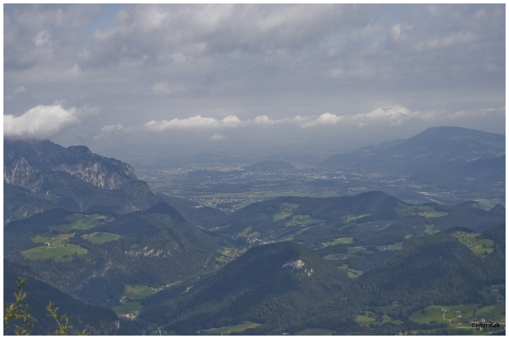 Blick vom Kehlsteinhaus Richtung Salzburg